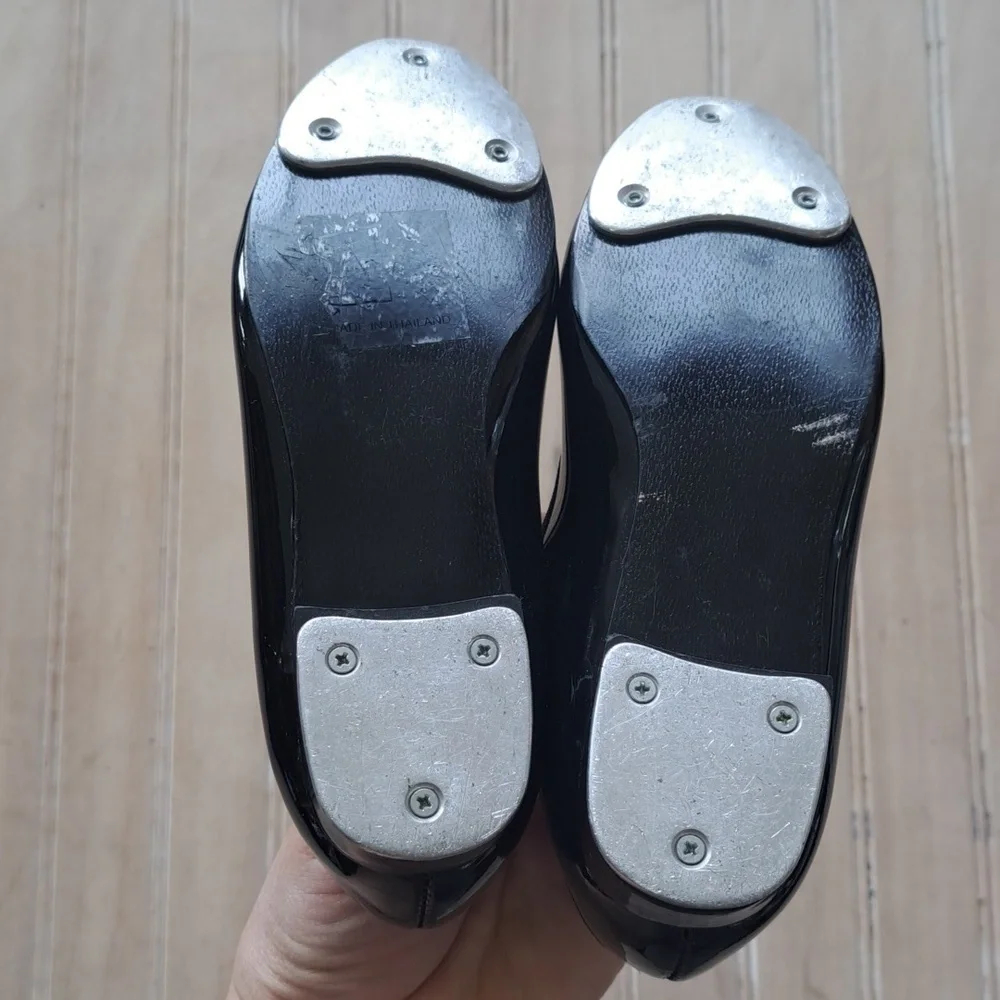 Leo’s Tempo Toddler Tap Dance Black Patent Leather Shiny Finish Mary Jane Shoes